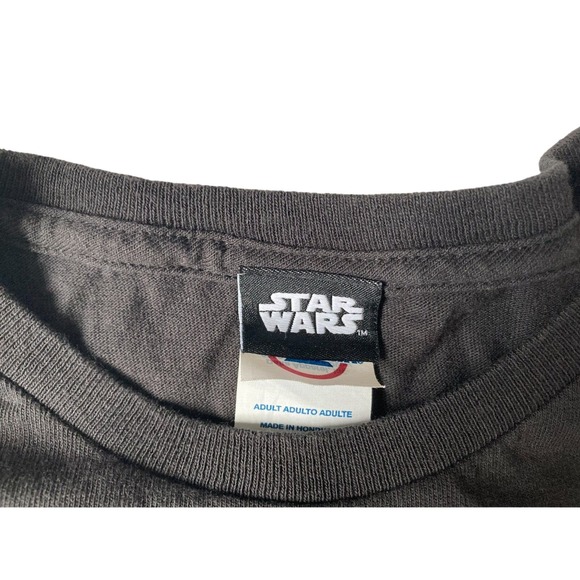 Star Wars Mens Size L Storm Trooper Tropical Helmet Black Short Sleeve T-Shirt - Picture 3 of 6